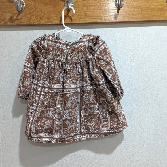 Wrangler Dress Girls Sz 3T Brown Cowgirl Desert - Picture 3 of 5